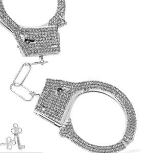 Rhinestone diamond handcuffs